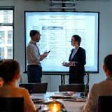 Employees participating in workshop